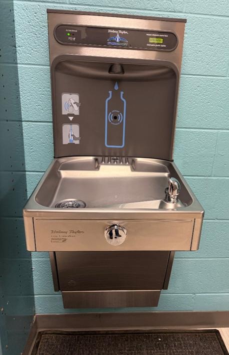 Halsey Taylor bottle filling station installed at McLean School in Potomac, MD